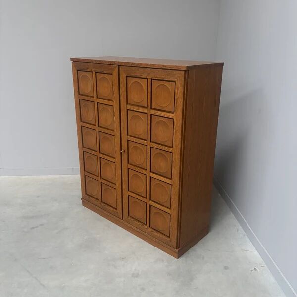 Vintage brutalist style highboard / cabinet by Bartels, 1970s