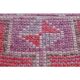 Vintage Turkish Vintage Oushak Pink Purple Runner Rug 88x291
