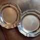 Lot de 2 plats ronds inox