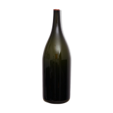 Large bottle vase - dark smoked glass