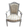 Napoleon III Victorian Armchair Velvet Fabric 19th Century