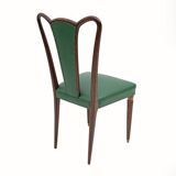 Eight Mid-century Modern Dining Chairs Attributed to Guglielmo Ulrich, 1940s