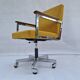 Doerner mid-century chrome steel swivel office chair