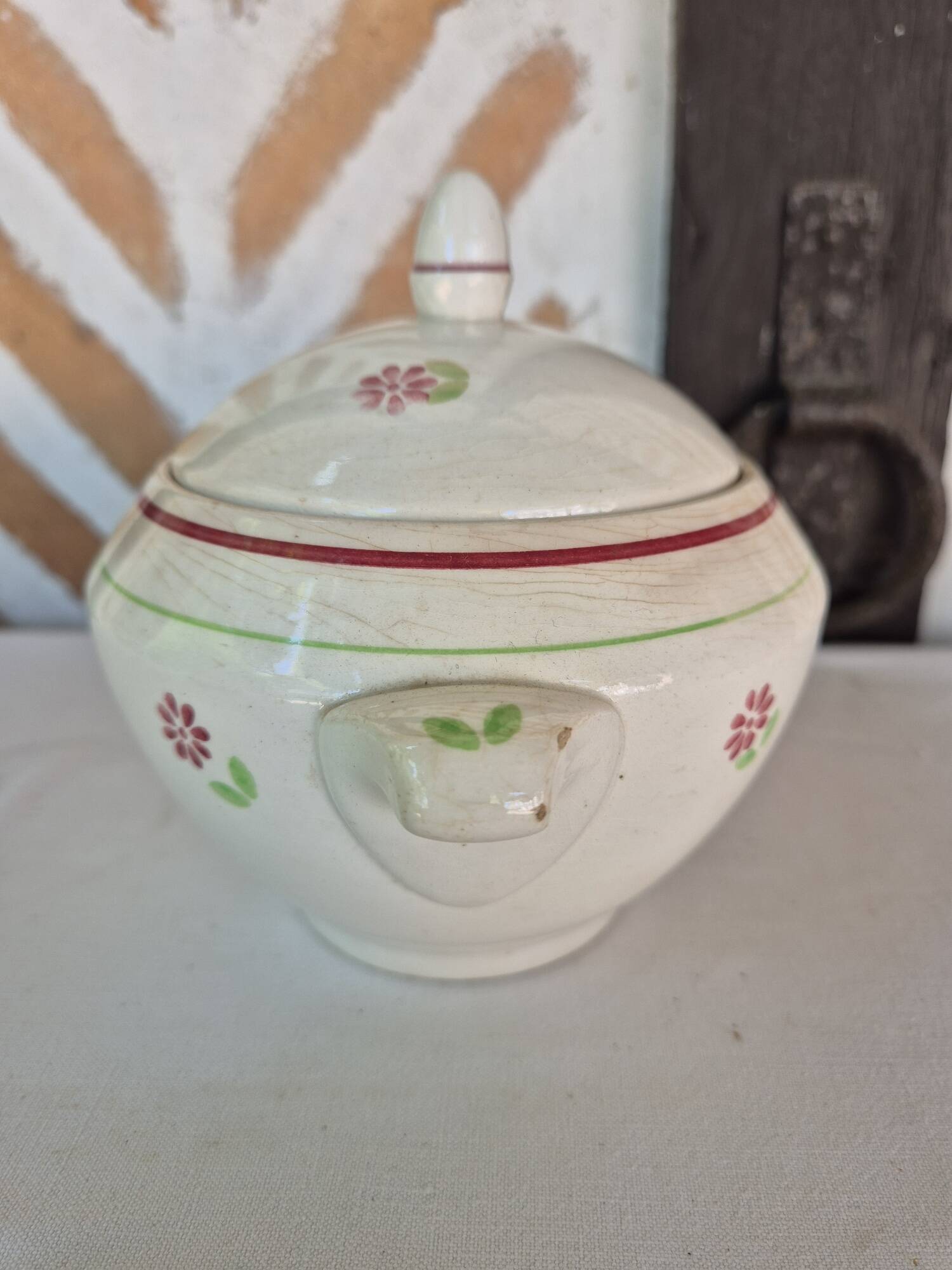 Gien Christiane sugar bowl + free saucer