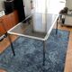 Table à manger chromée design et production par Fratelli Orsenigo