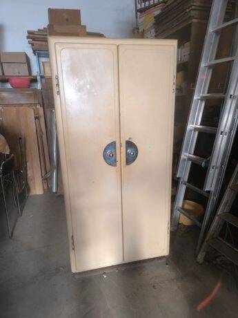 Vintage 1950s metal kitchen cabinet