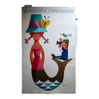 Poster Wonderful Copenhagen 1962 Ib Antoni