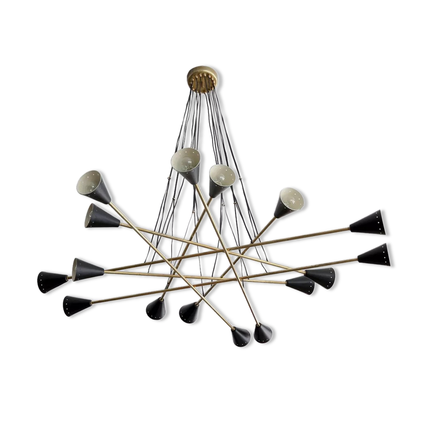 Chandelier intrigo sputnik black