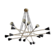 Chandelier intrigo sputnik black