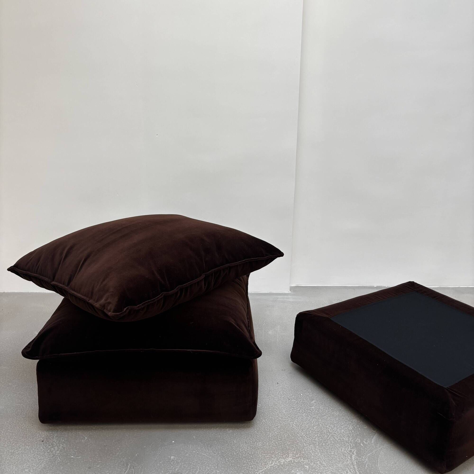 Pair of poufs by Pas d'Urbino for Zanotta