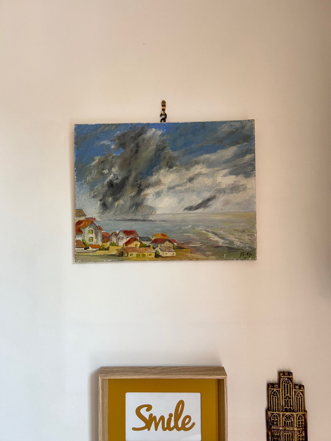 Seaside Hamlet Painting