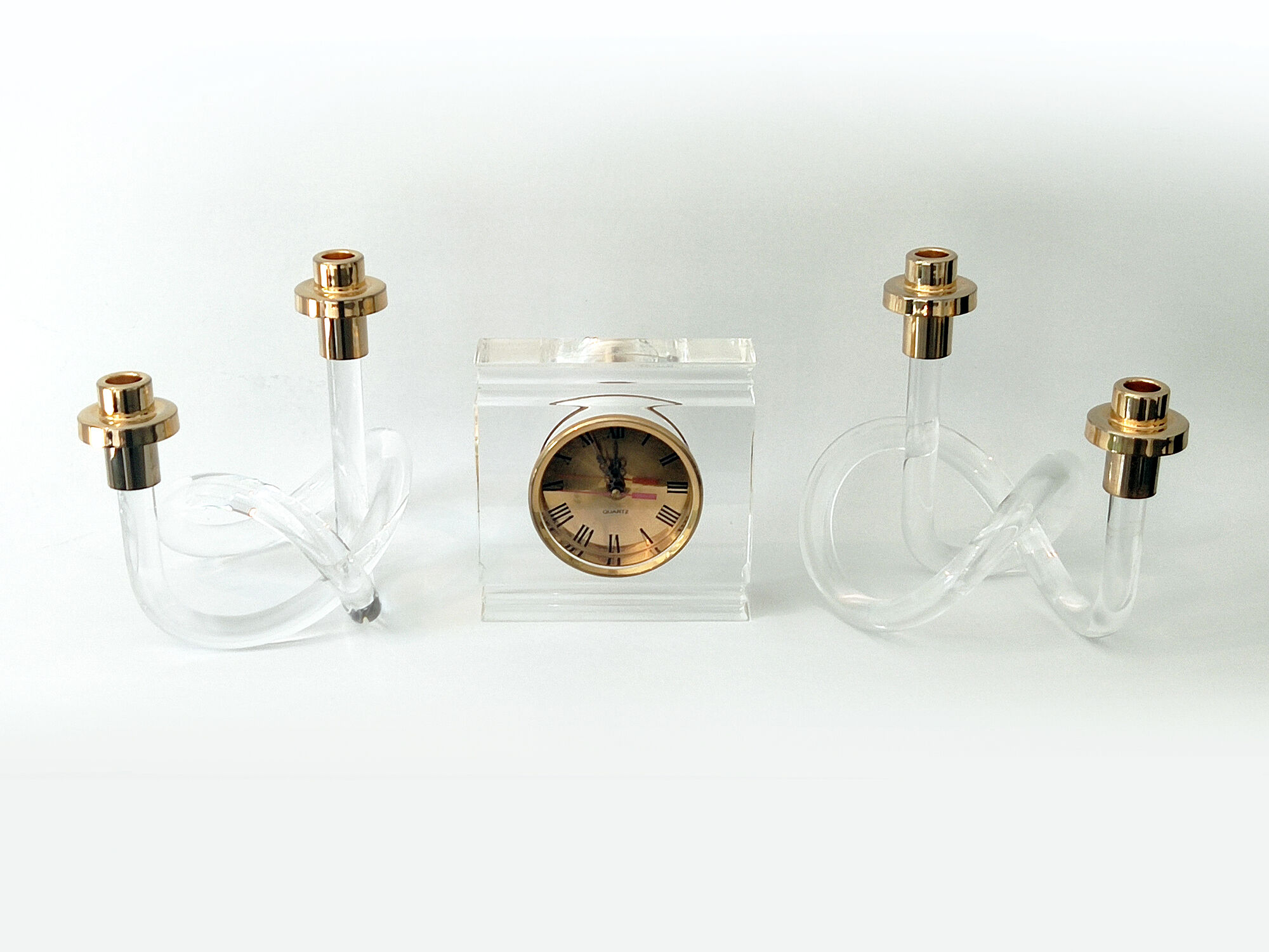 candlestick set & clock Dorothy C. Thorpe