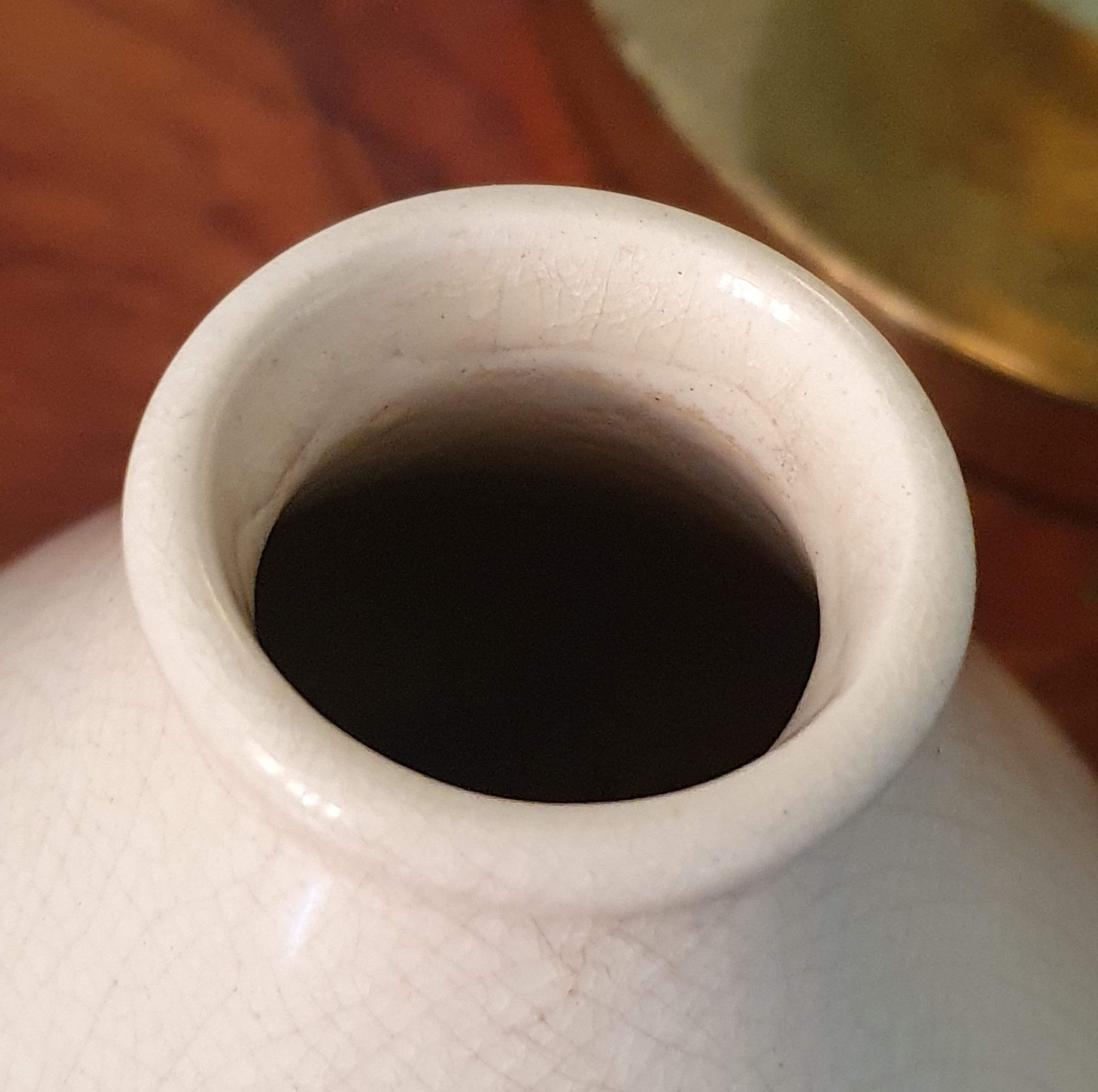 Cracked ceramic art deco vase