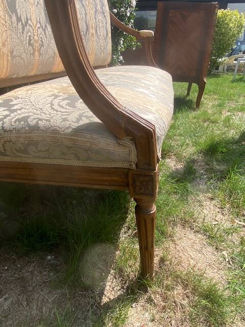Banquette - Boudoir Sofa in Wood - Louis XVI Period