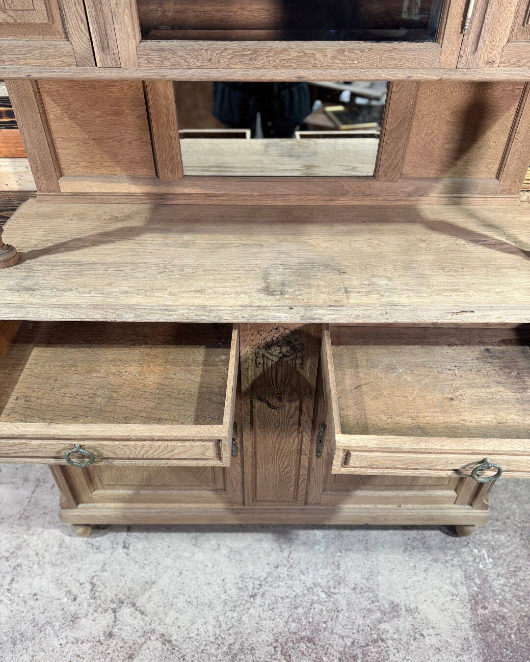 Antique oak sideboard