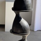 Sexy Neck - Solid wood side table (monoxyle) in organic shape colour