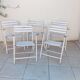 5 fauteuils de jardin en bois vintage  gleizes