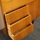 Vintage teak secretary, France 1950's