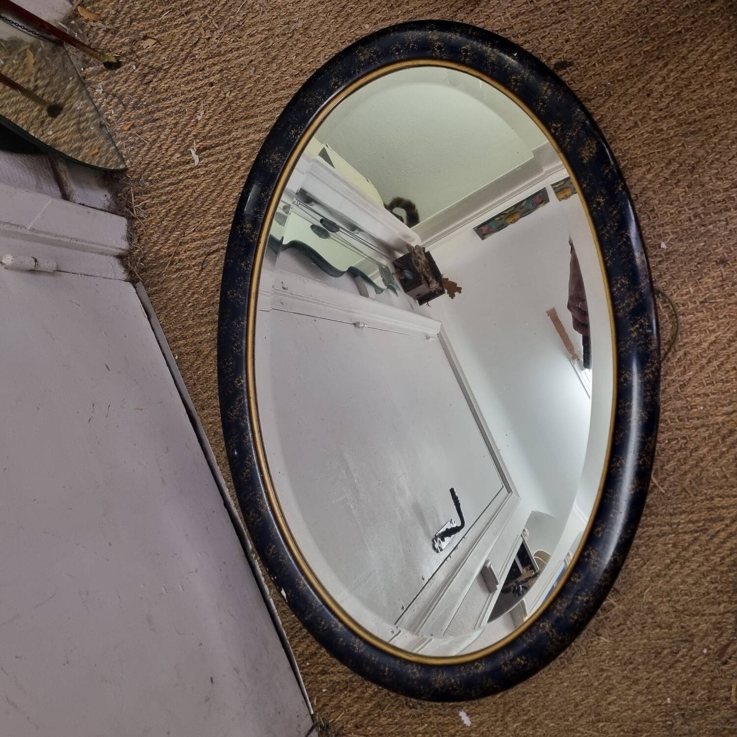 Art Deco oval mirror (81X53cm)