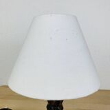 Vintage brutalist wooden lamp