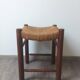 Tabouret en osier ancien