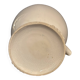 Large white faience jug with a satyr head spout, 19th century.