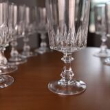 11 wine glasses, "Louvre" model, Cristal d'Arques