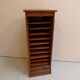 Antique oak filing cabinet with roller shutter