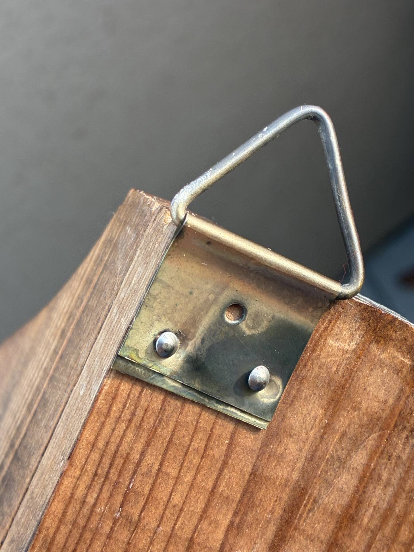 Pair of vintage corner shelves