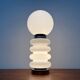 Space age glass table lamp from the mid-century by Carlo Nason for JBS, 1960s.