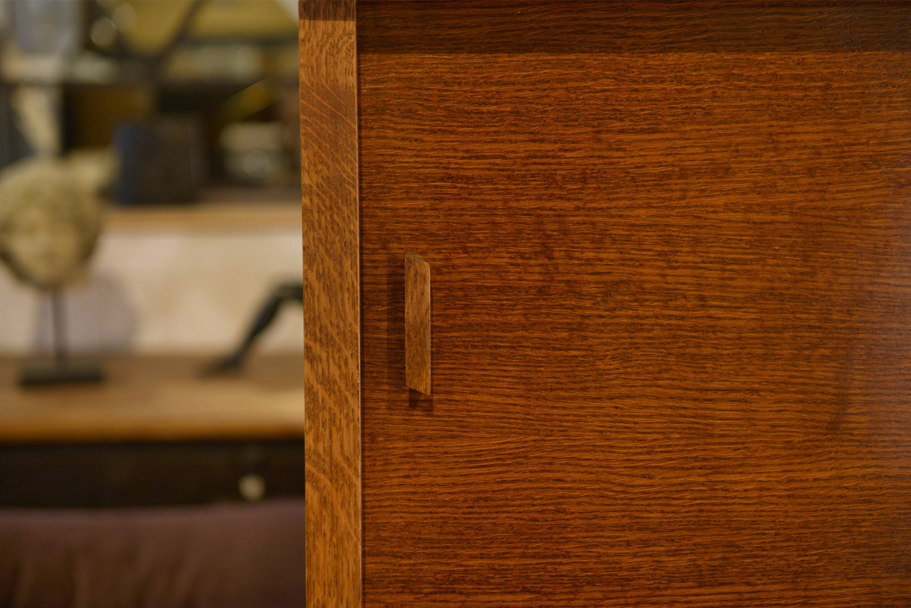 Armoire secrétaire en chêne 1980’s