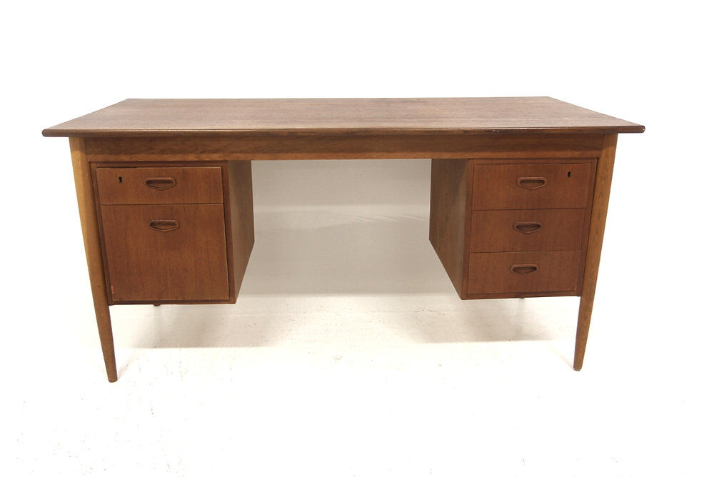 Scandinavian desk in teak and oak, Sweden, 1960