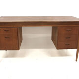 Scandinavian desk in teak and oak, Sweden, 1960