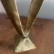 a pair of 1950s Scandinavian brass candlesticks