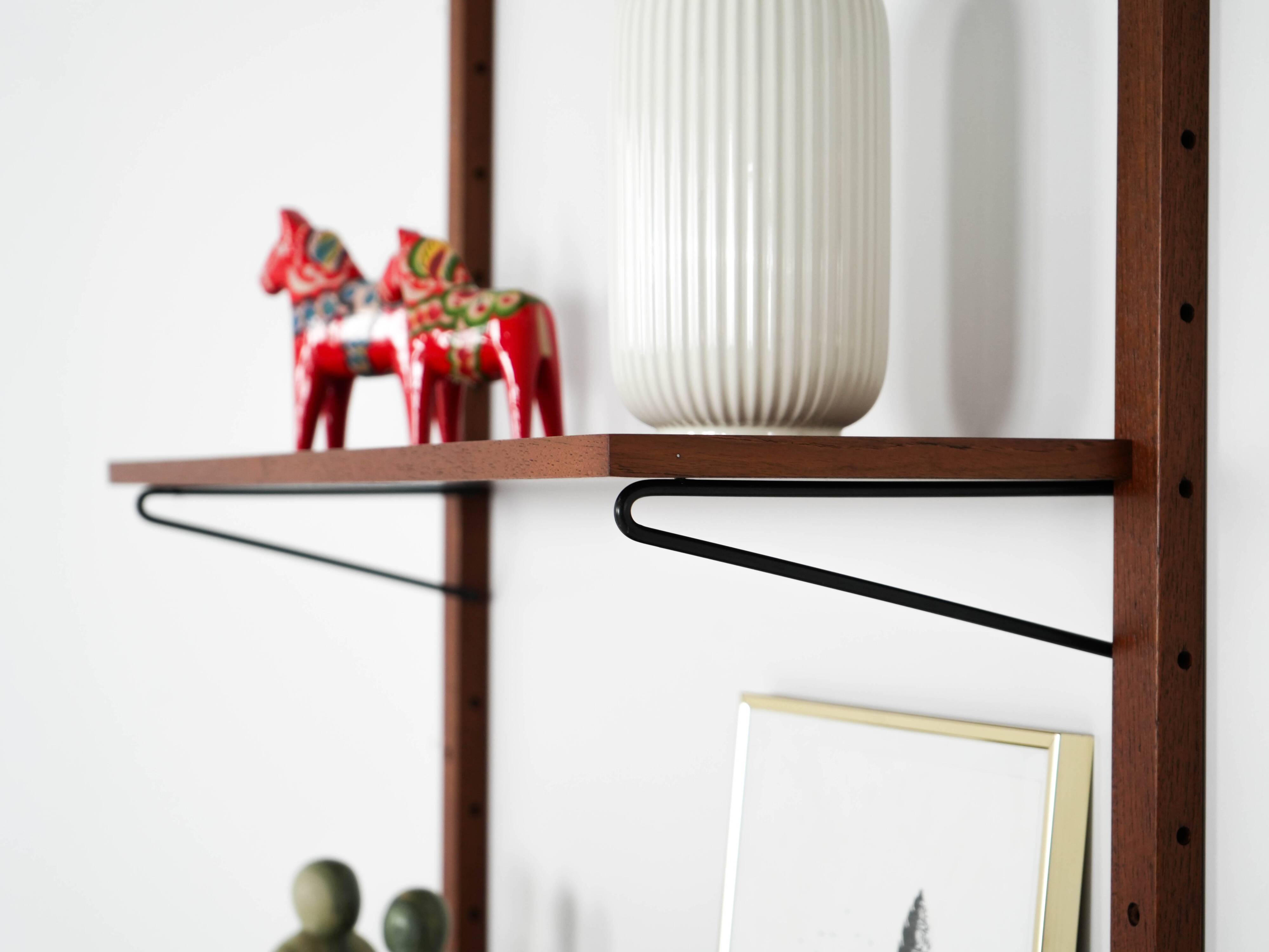 Teak shelving unit, Danish design, 1960s, made in Denmark