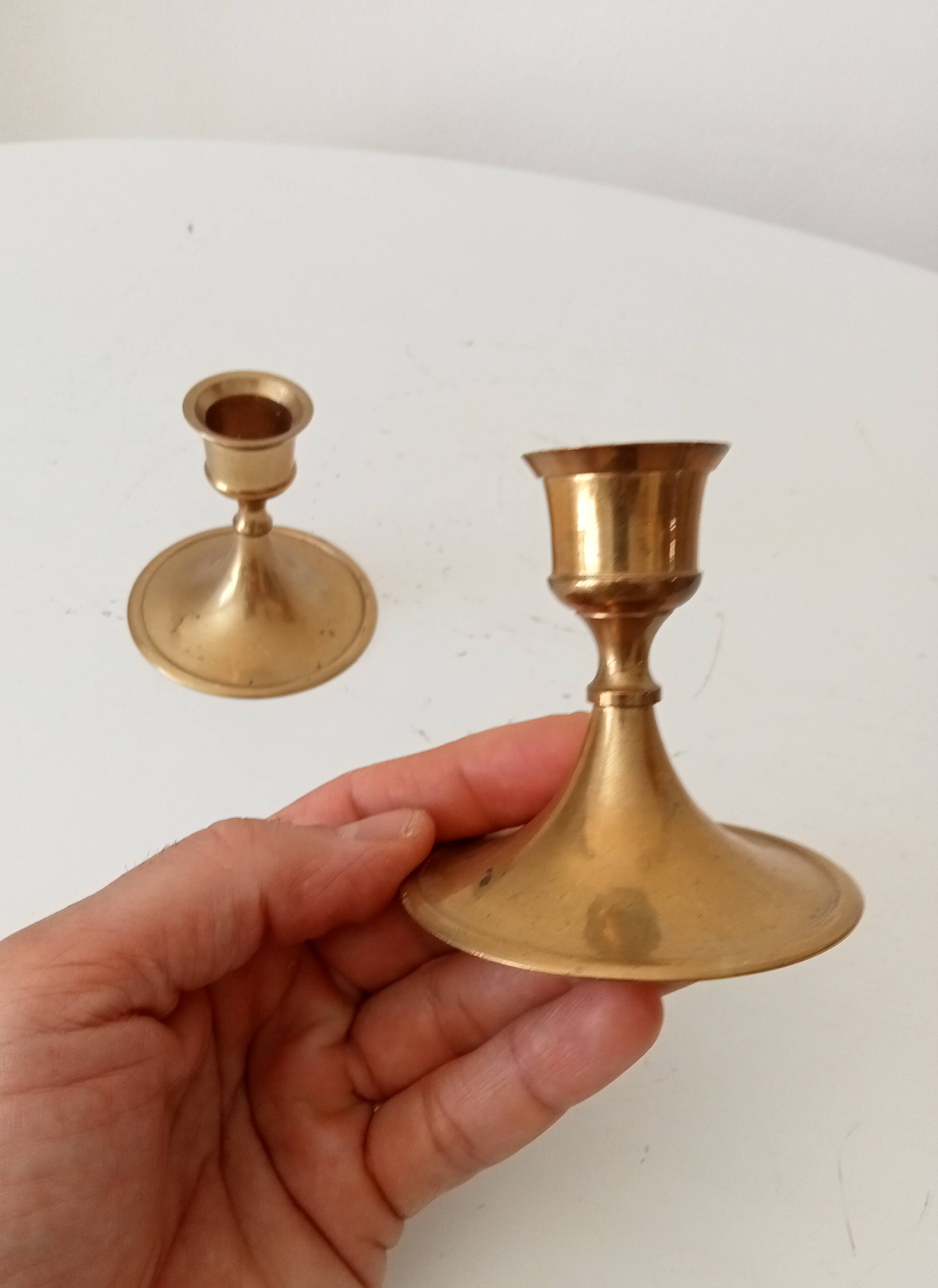 Vintage brass candle holder