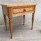 Formica and vintage wood bedside table
