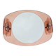 Designer mirror with its Italian pink glass sconces Veca vintage 1970.
