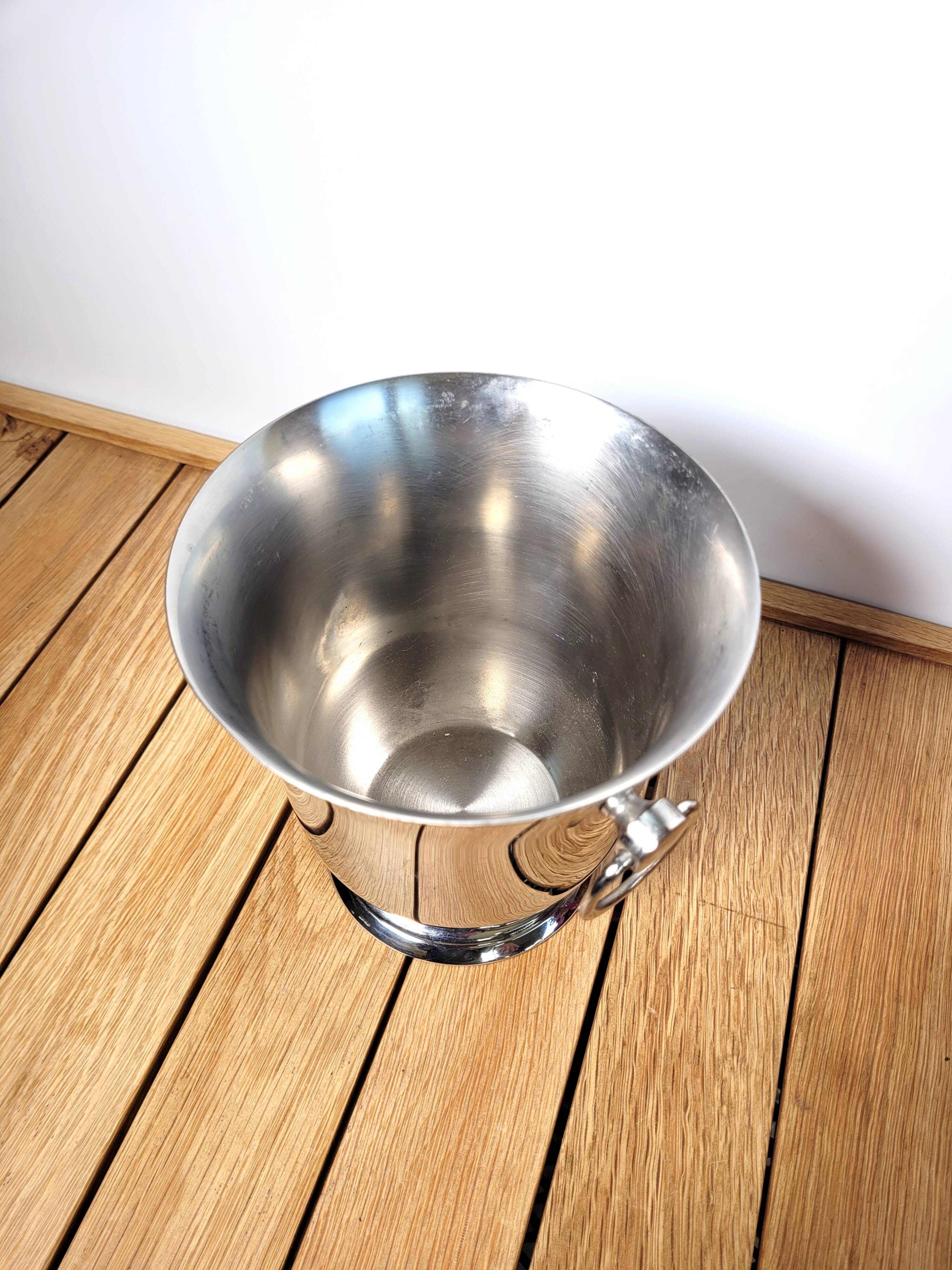Guy degrenne or champagne ice cube bucket