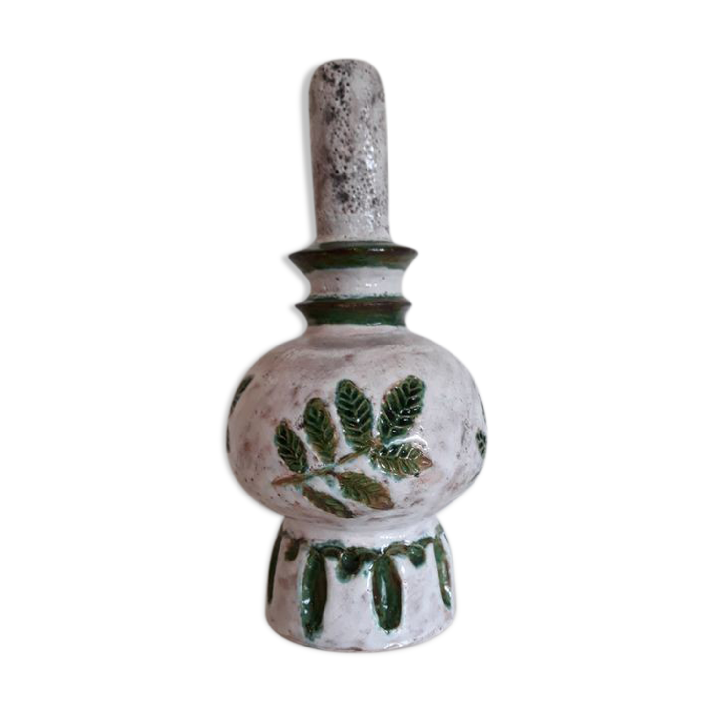 Lamp base with incised decoration