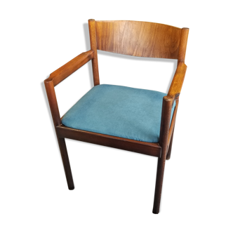 Vintage duck blue table chair