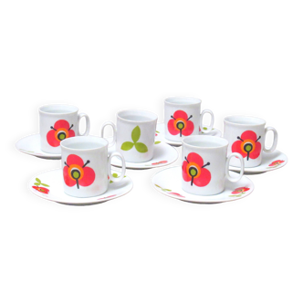 Service de tasses à café Tuscia Années 70