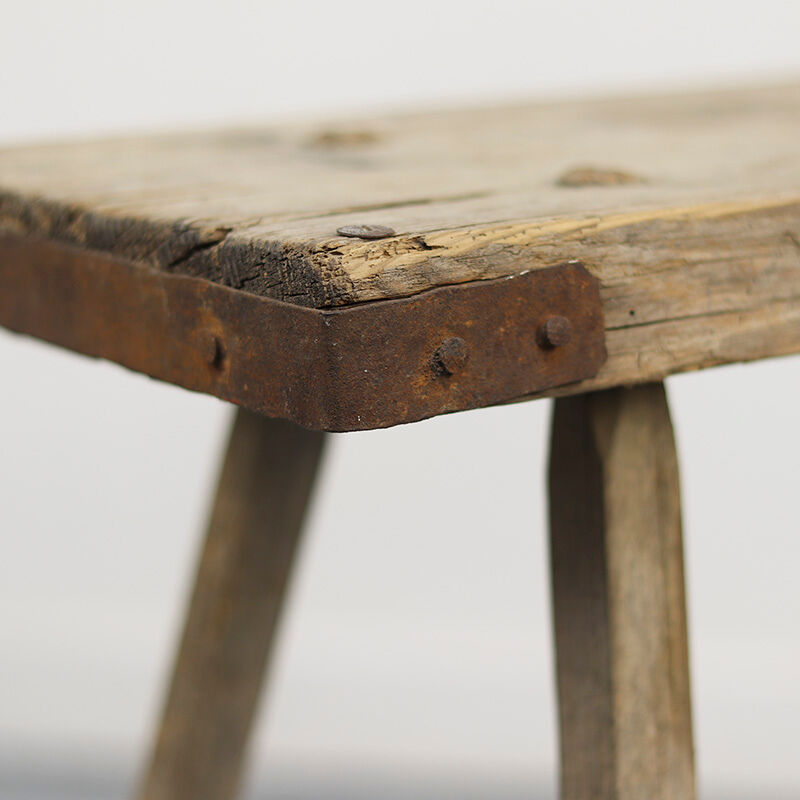 Ancient primitive work table Wabi Sabi