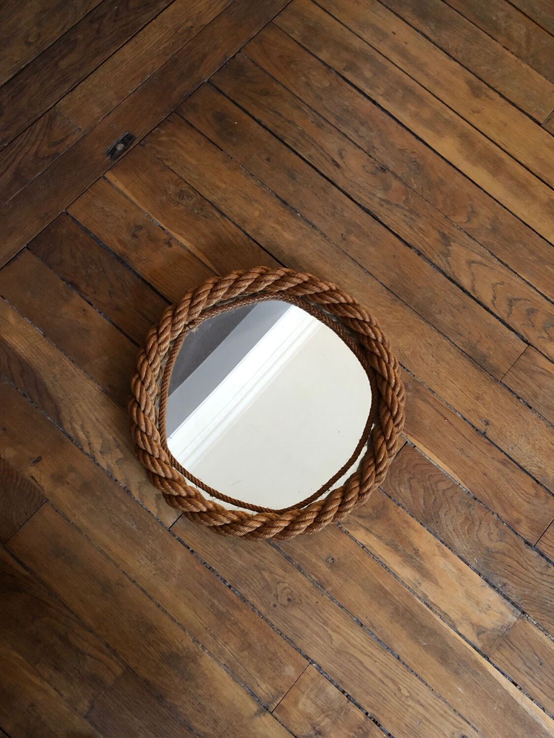 Vintage rope mirror