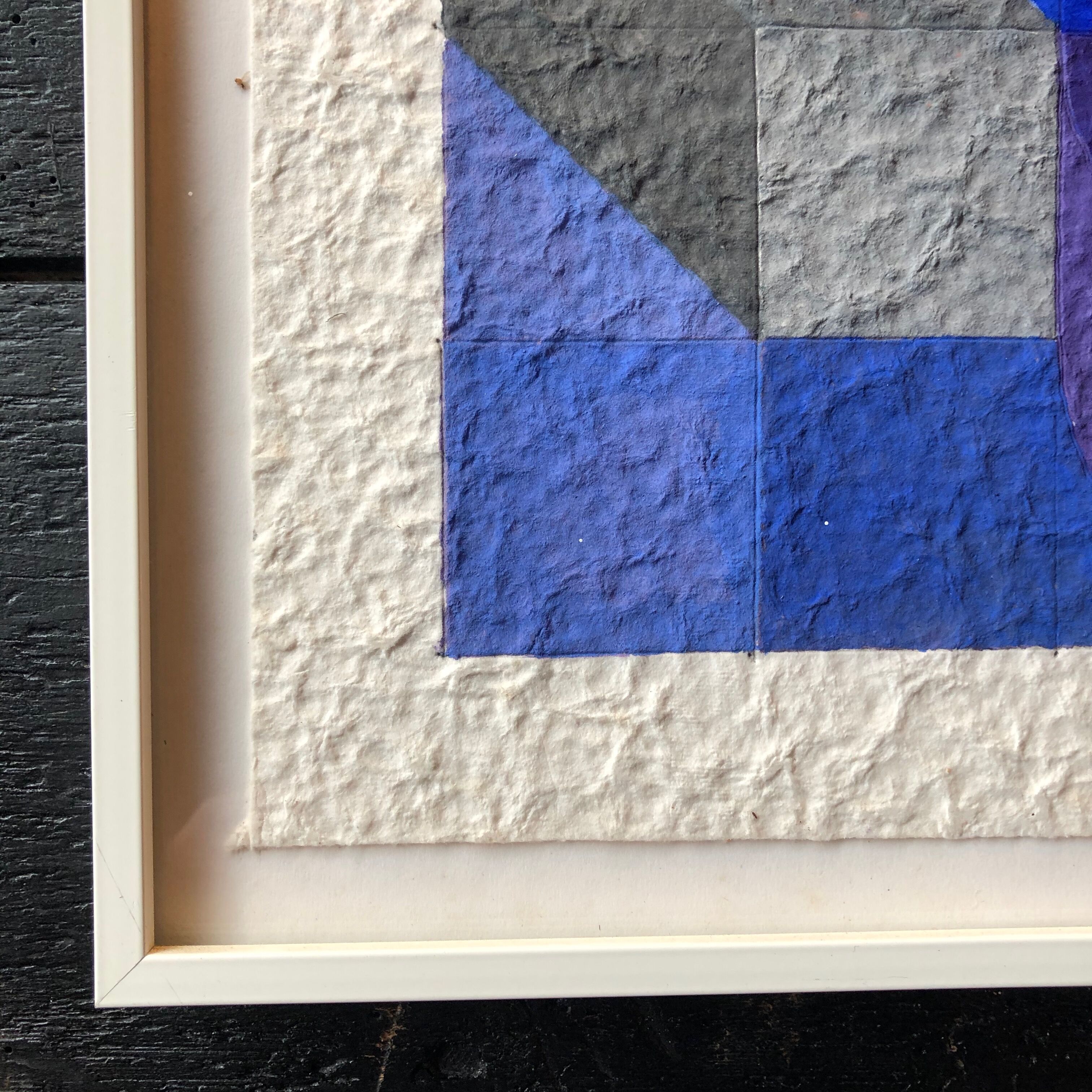Romano Zanotti, gouache on framed paper