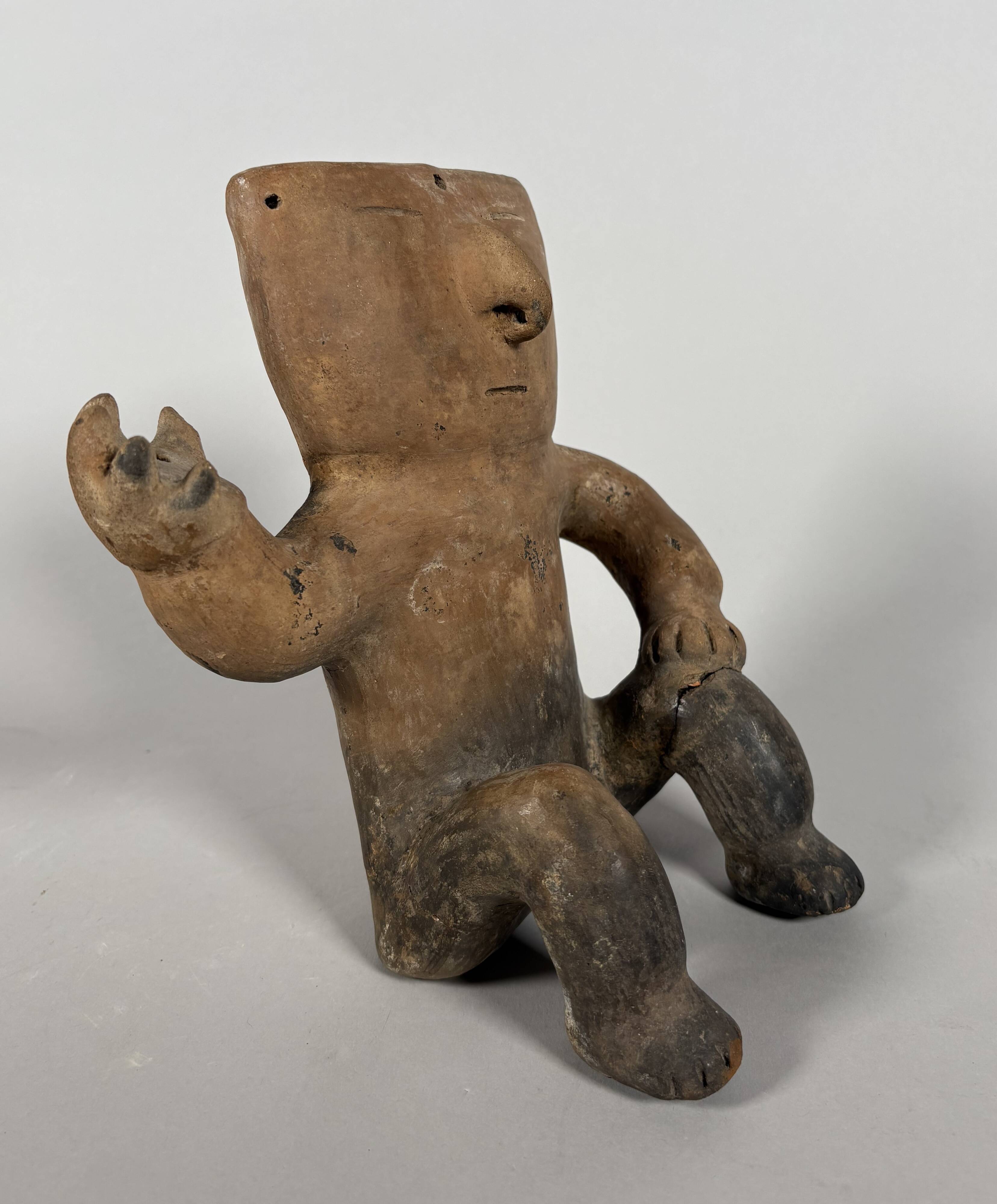 Quimbaya culture, Colombia circa 500-1500 AD. Sculpture of a chief.