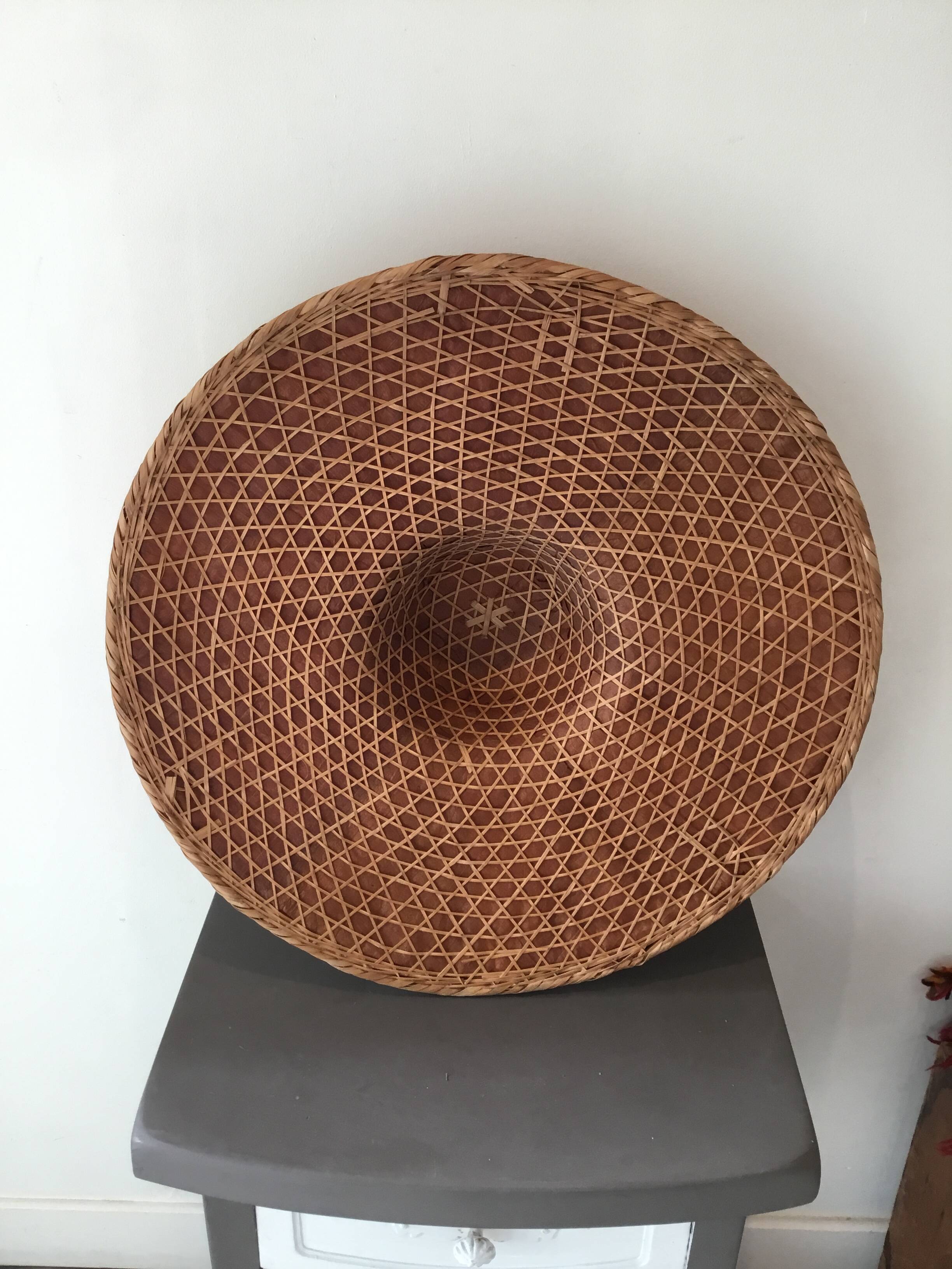 Chapeau asiatique rotin