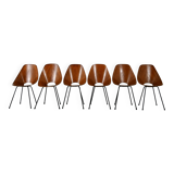 Set of 6 “Medea” Chairs by Vittorio Nobili for Frattelli Tagliabue, 19