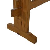 Vintage Scandinavian pinewood bench from the 1960's modern design