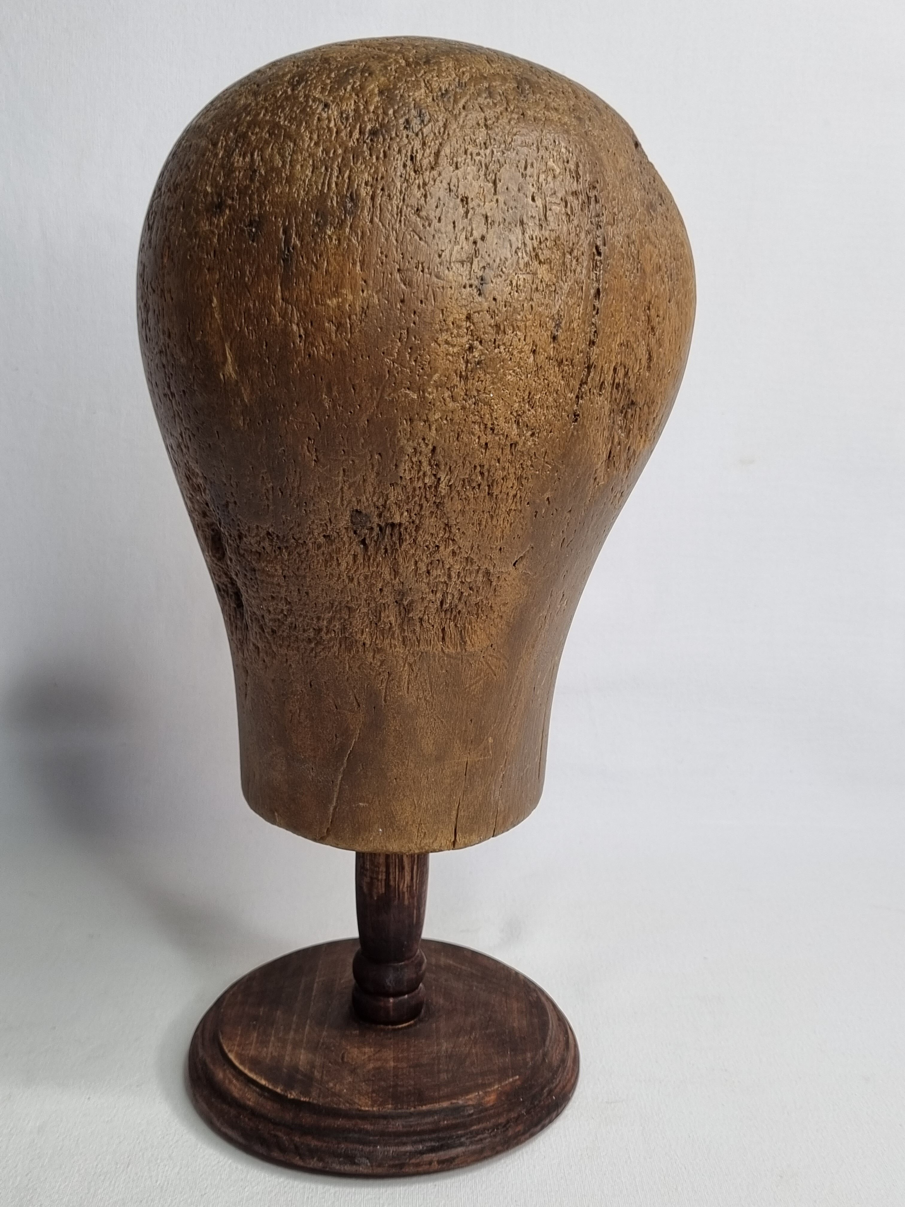 Former wooden milliner's head, 1900